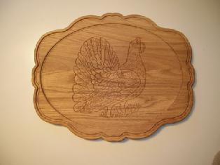 Platter for appetizers "Wood grouse"